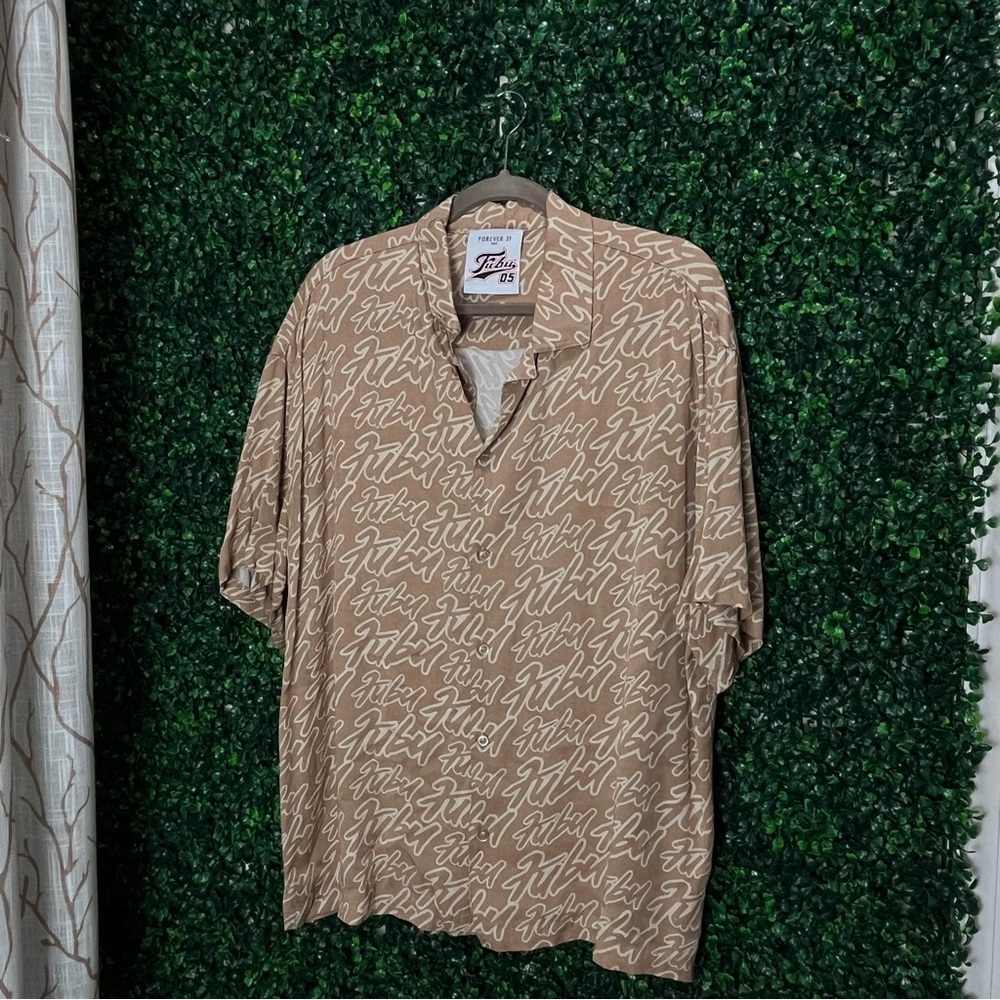 Forever21 Men x Fubu Button Up Shirt XL